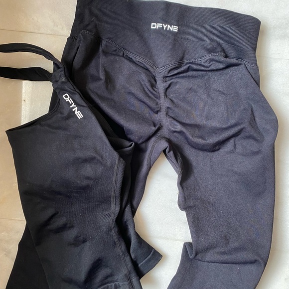 Dfyne Pants - DFYNE Black Athletic Set
